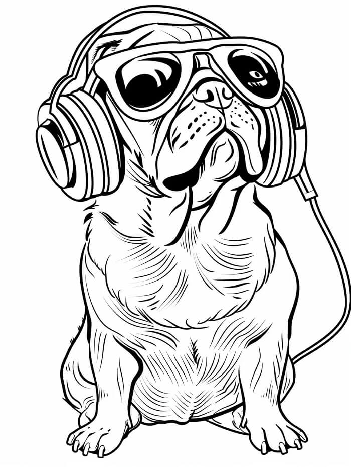 Mops å Fargelegge fargelegging