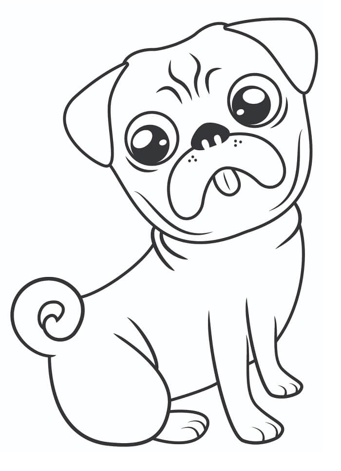 Mops for 2-åringer fargelegging