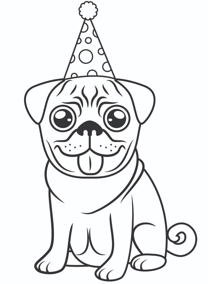 Mops for 4-åringer fargelegging