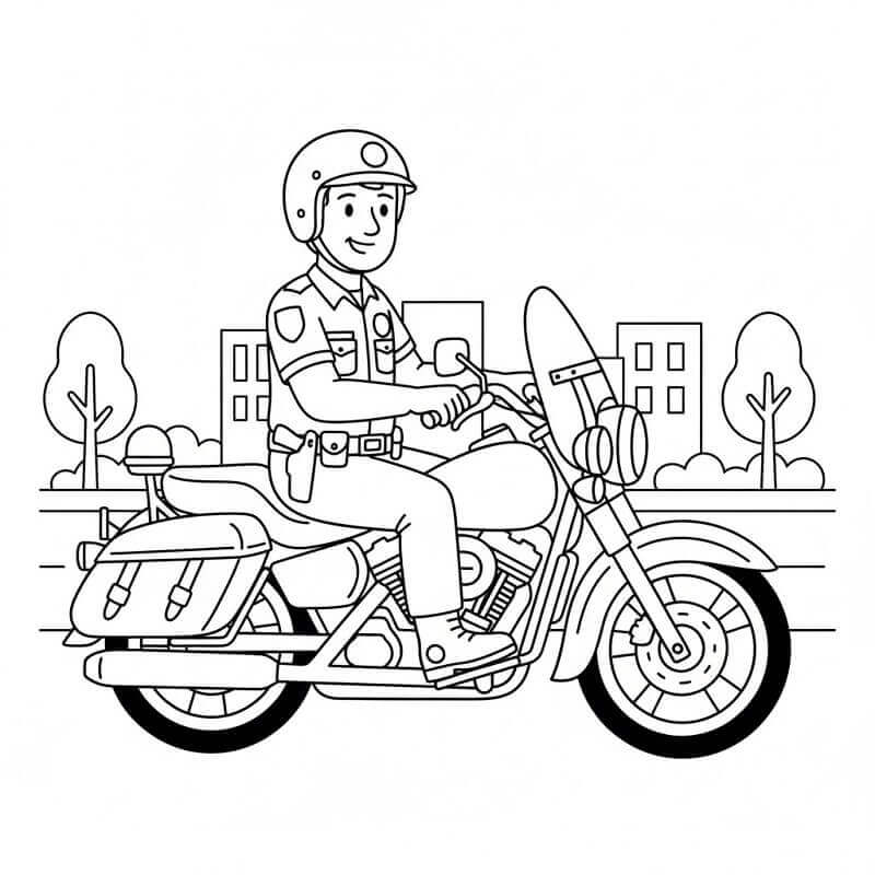 Motorsykkelpoliti fargelegging