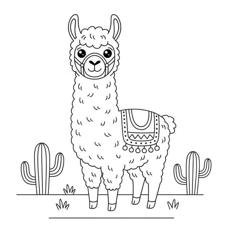 Nydelig Lama fargelegging