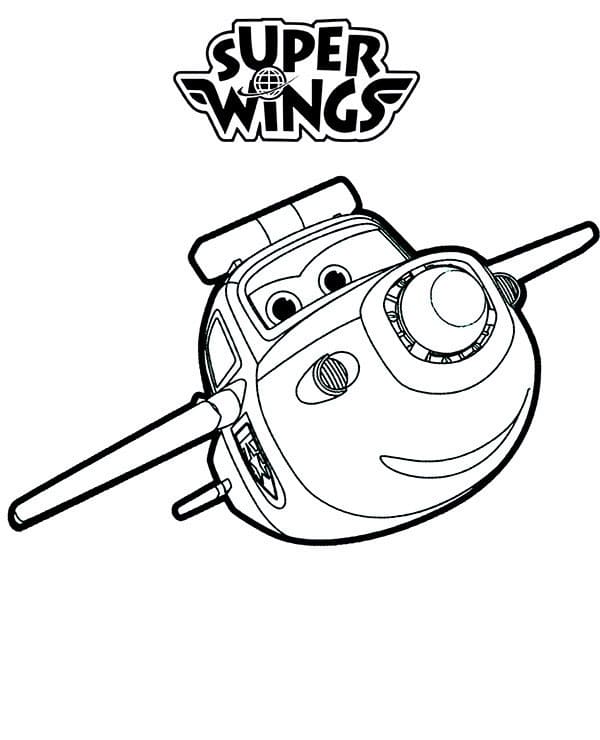 Paul i Super Wings fargelegging