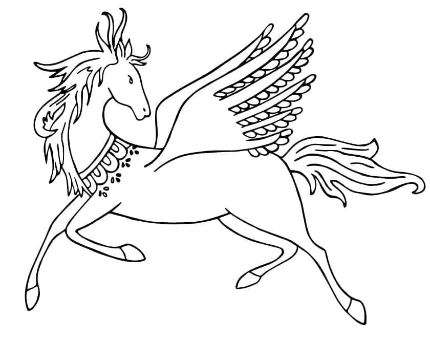 Pegasus Kunst fargelegging