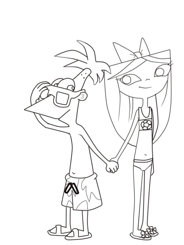Phineas og Ferb Gratis fargelegging