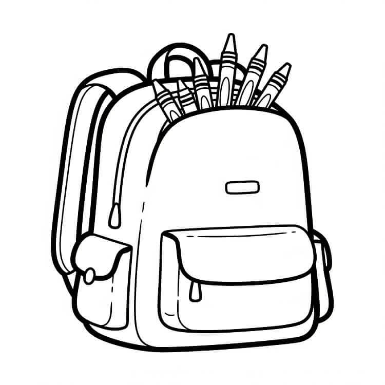 Ryggsekk Utskriftbar fargelegging