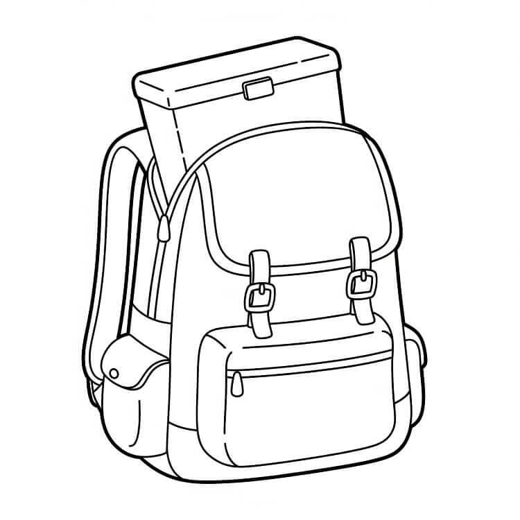 Ryggsekk å Skrive ut fargelegging