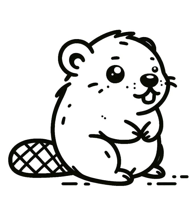 Sjarmerende Bever fargelegging