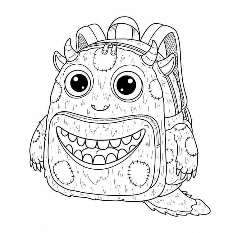 Skriv ut Ryggsekk fargelegging