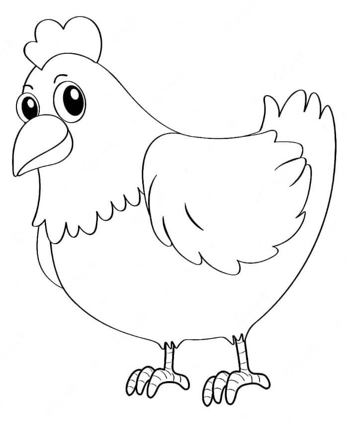 Smilende Kylling fargelegging