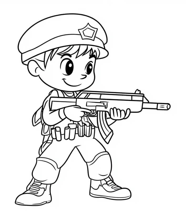 Soldat Bilde fargelegging