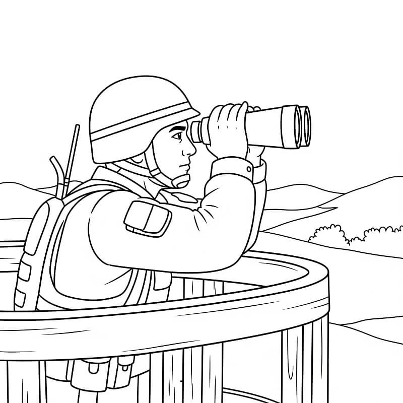 Soldat Gratis Bilde fargelegging