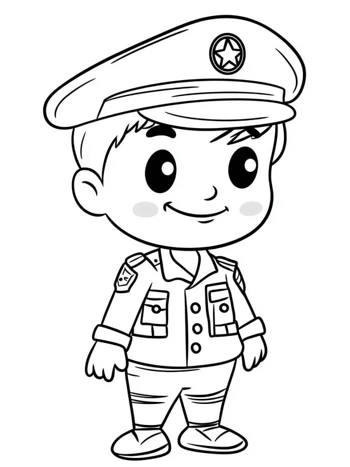 Soldat Utskriftbart Bilde fargelegging