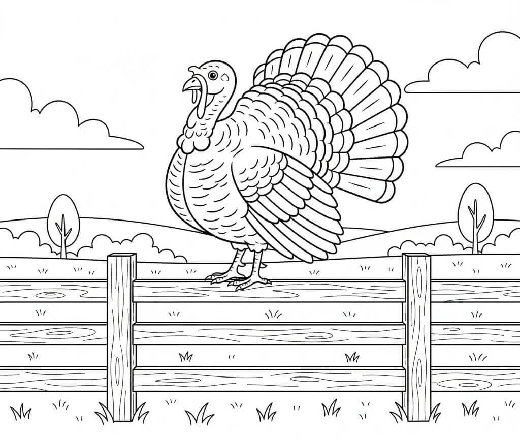 Søt Kalkun fargelegging