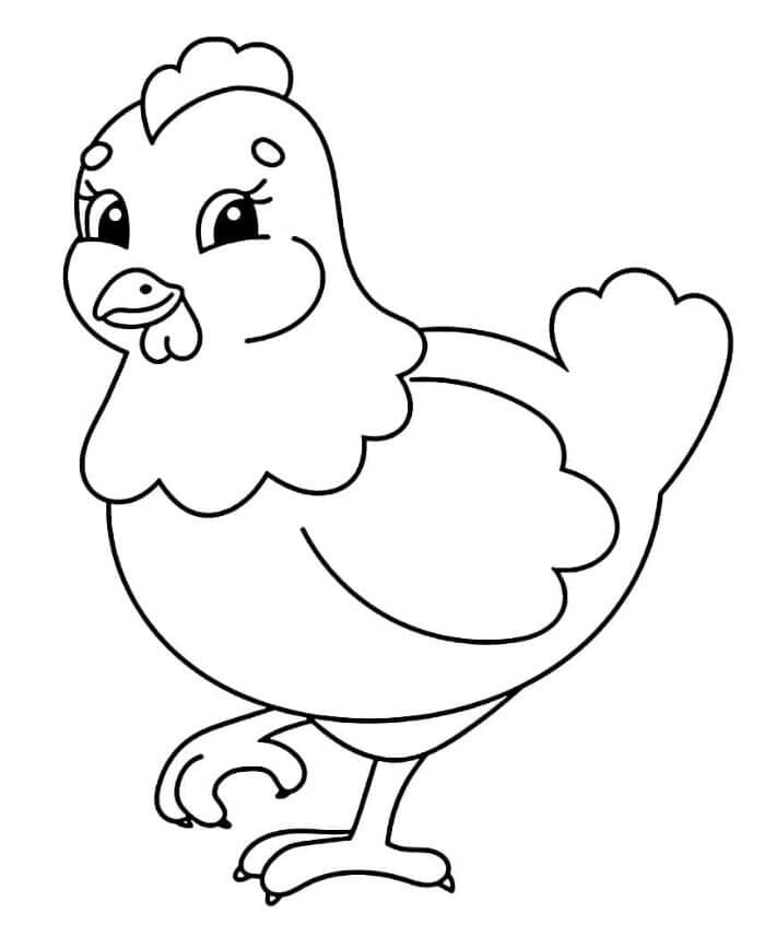 Søt Kylling fargelegging
