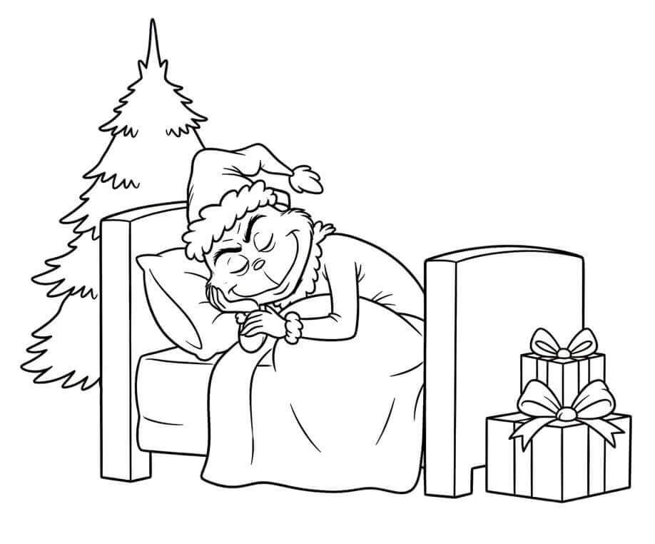 Sovende Grinch fargelegging