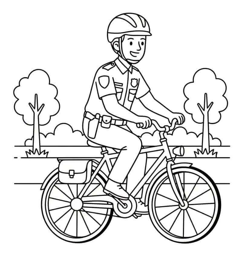 Sykkelpoliti fargelegging