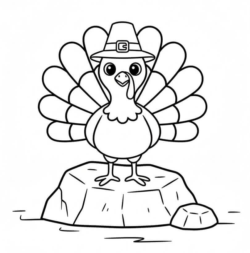 Takksigelseskalkun fargelegging