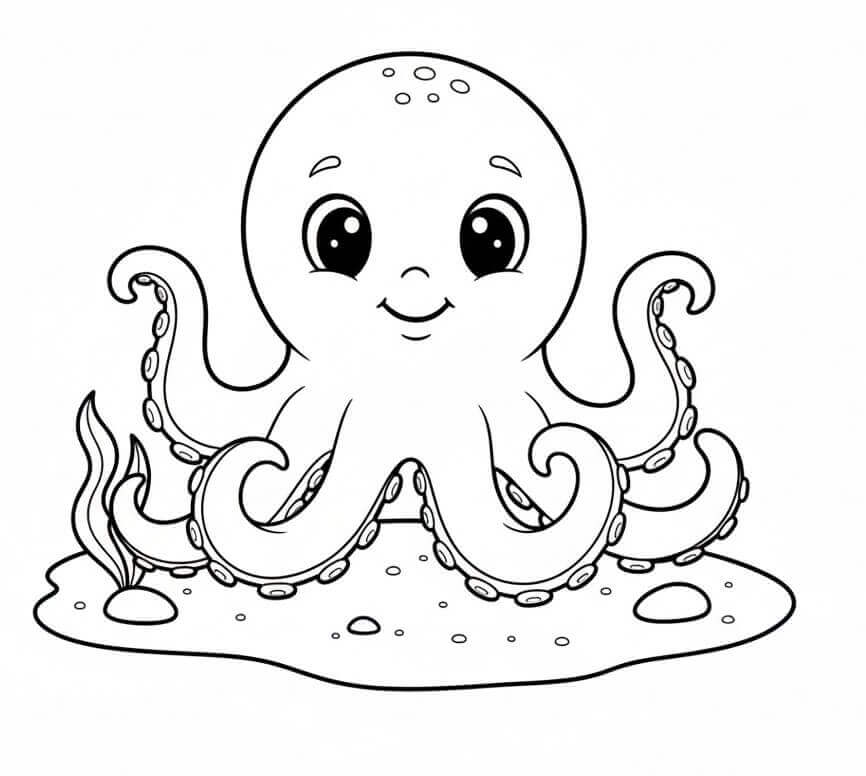 Tegneserie Blekksput fargelegging