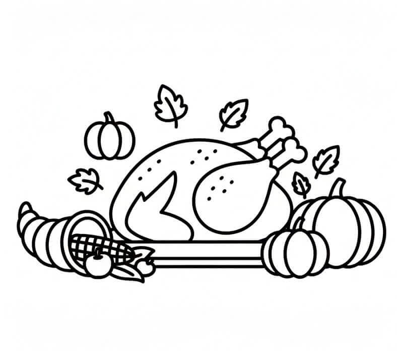 Thanksgiving Uten Kostnad fargelegging