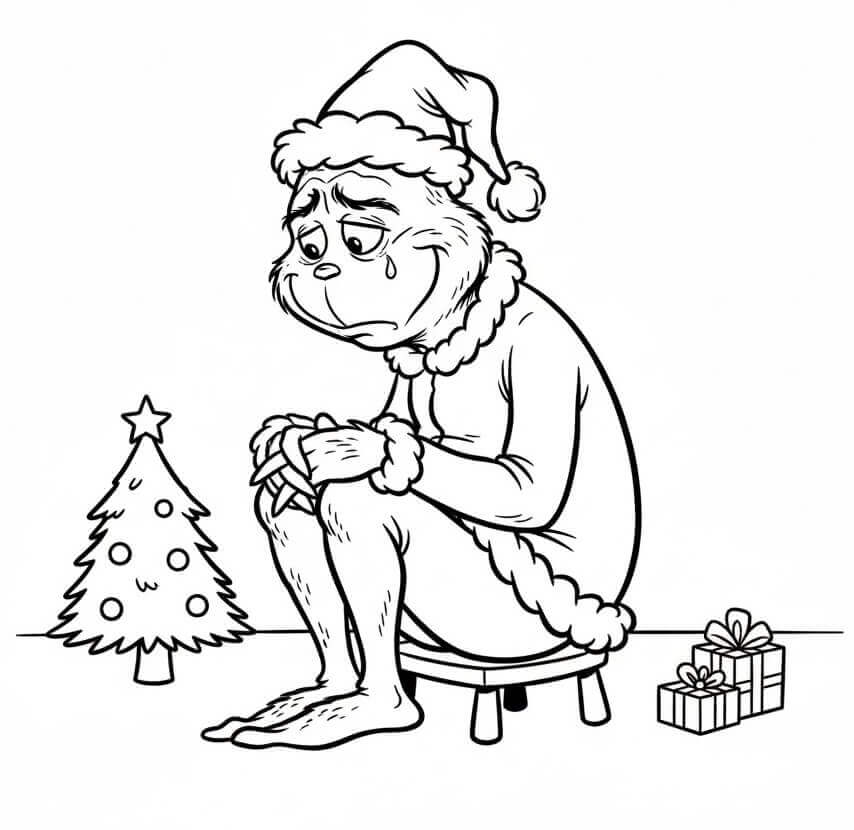 Trist Grinch fargelegging