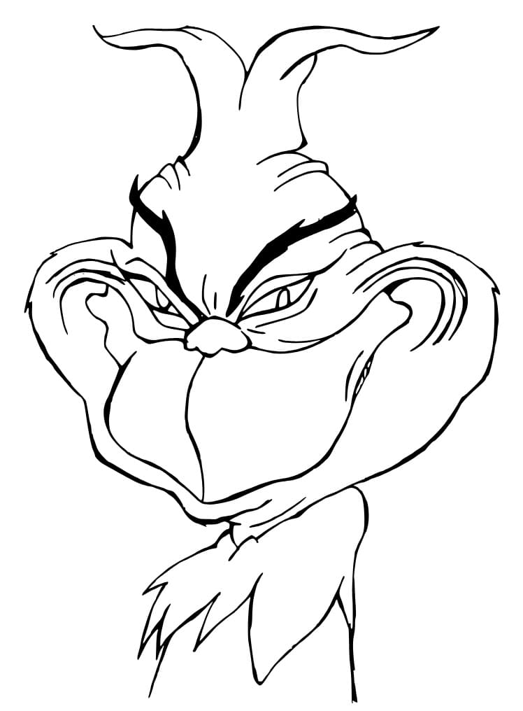 Uhyggelig Grinch fargelegging