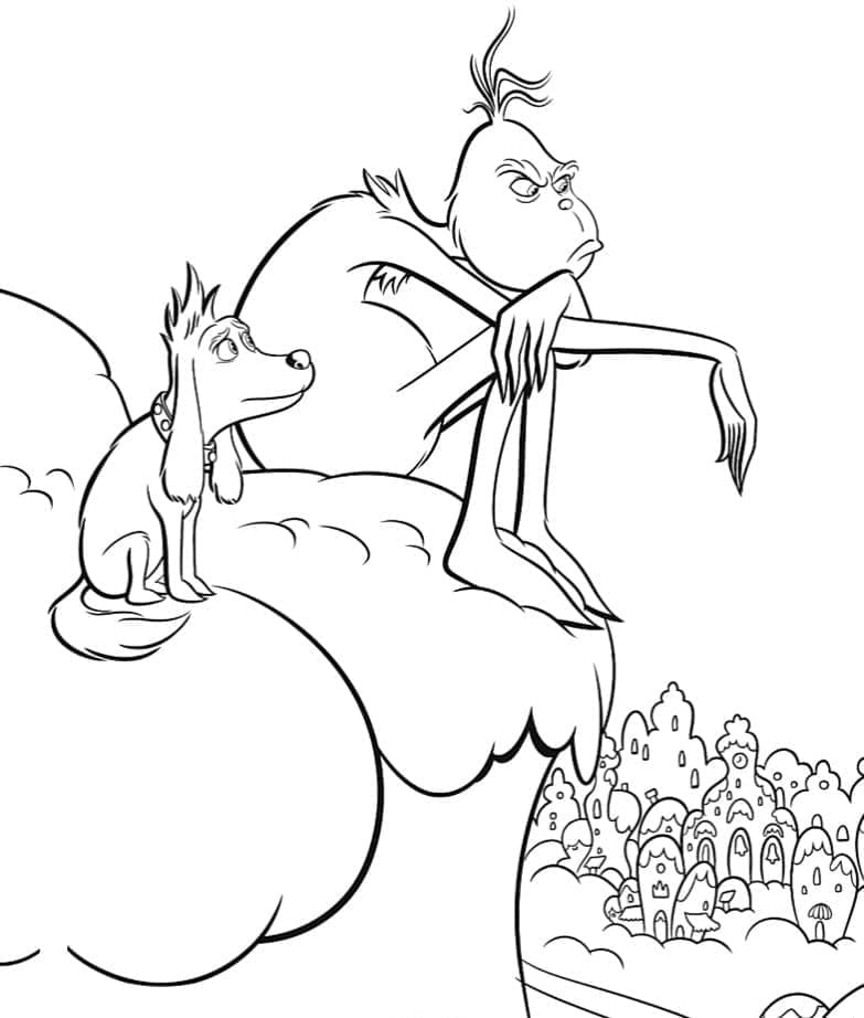 Ulykkelig Grinch fargelegging