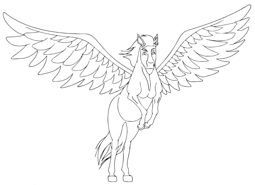 Utrolig Pegasus fargelegging