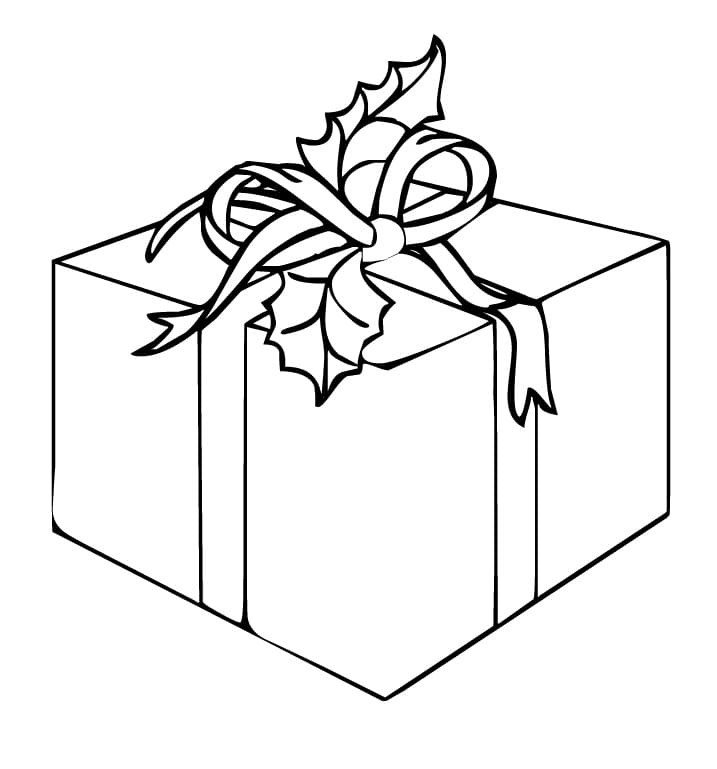 Utskriftbar Julegave fargelegging