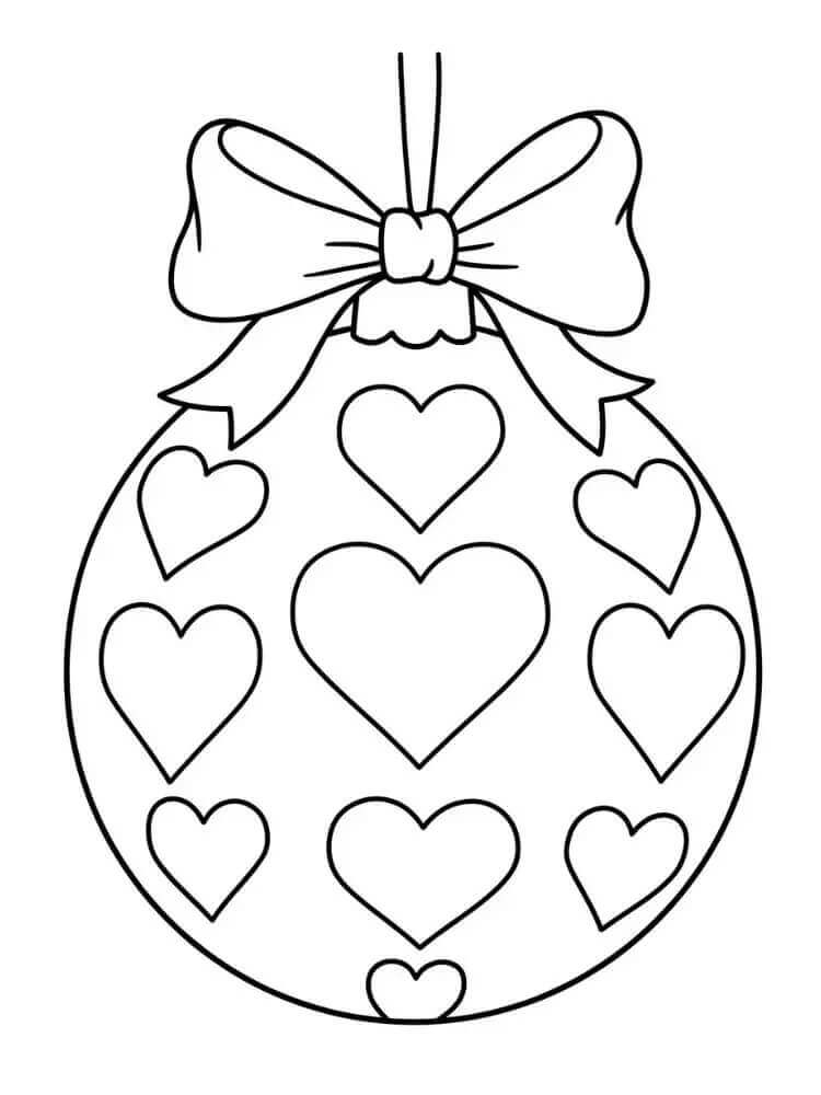 Utskriftbar Julekuler fargelegging