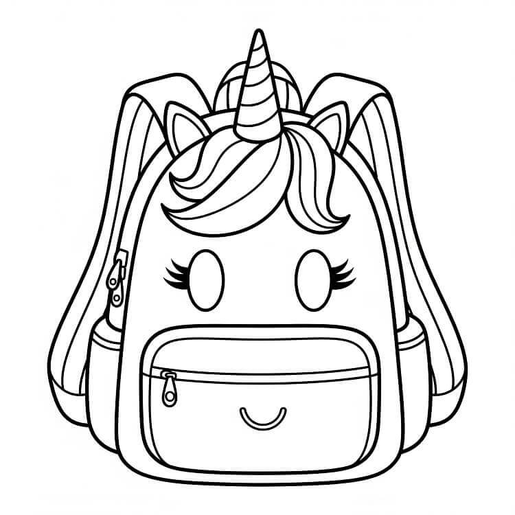 Utskriftbar Ryggsekk fargelegging