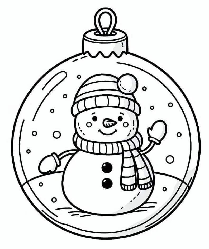 Vanlig Julekuler fargelegging