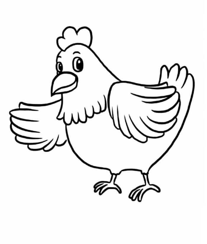 Vennlig Kylling fargelegging