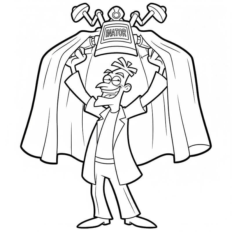 Vennlig Phineas og Ferb fargelegging