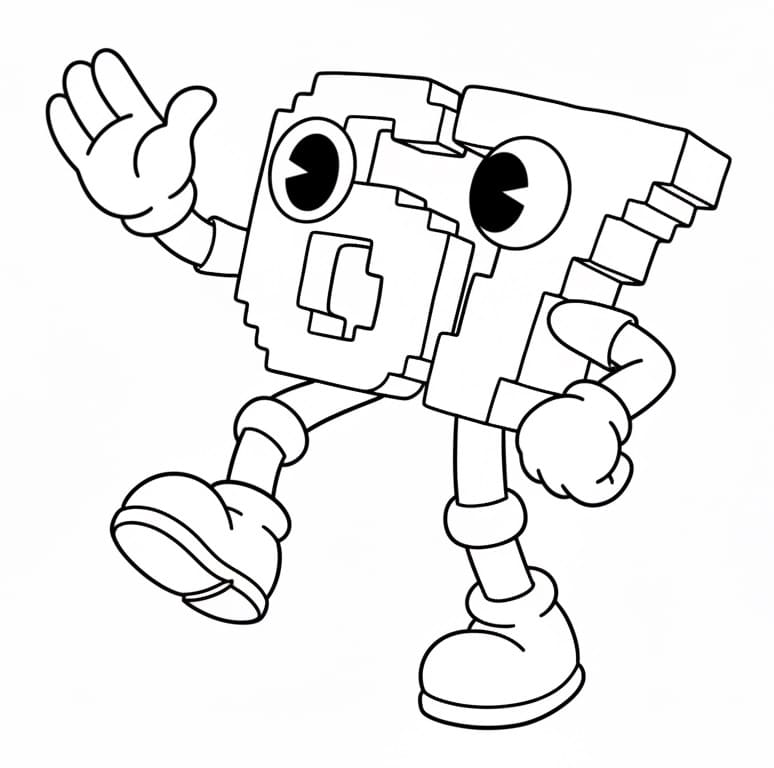 67 Brainrot utskrivbart bilde fargelegging