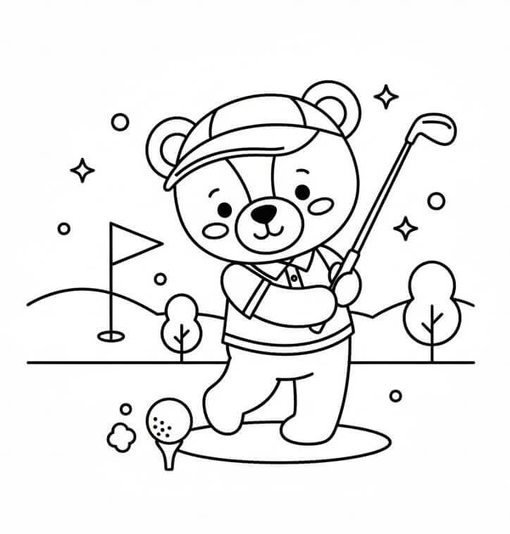 Bamse Spiller Golf fargelegging