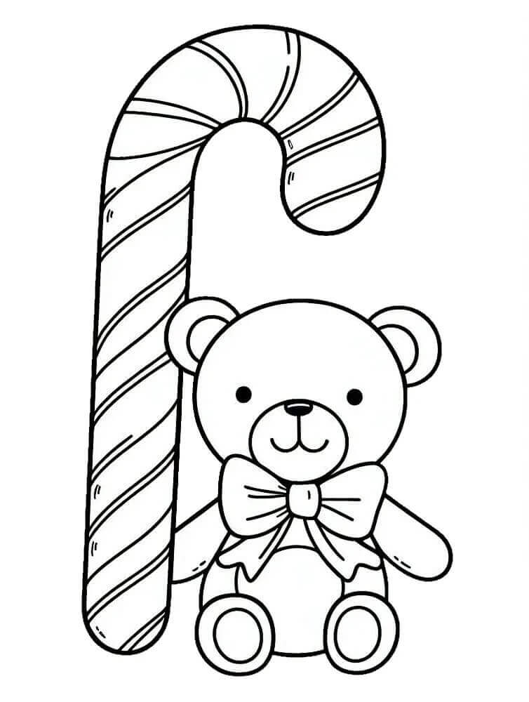 Bamse og Sukkerstang fargelegging