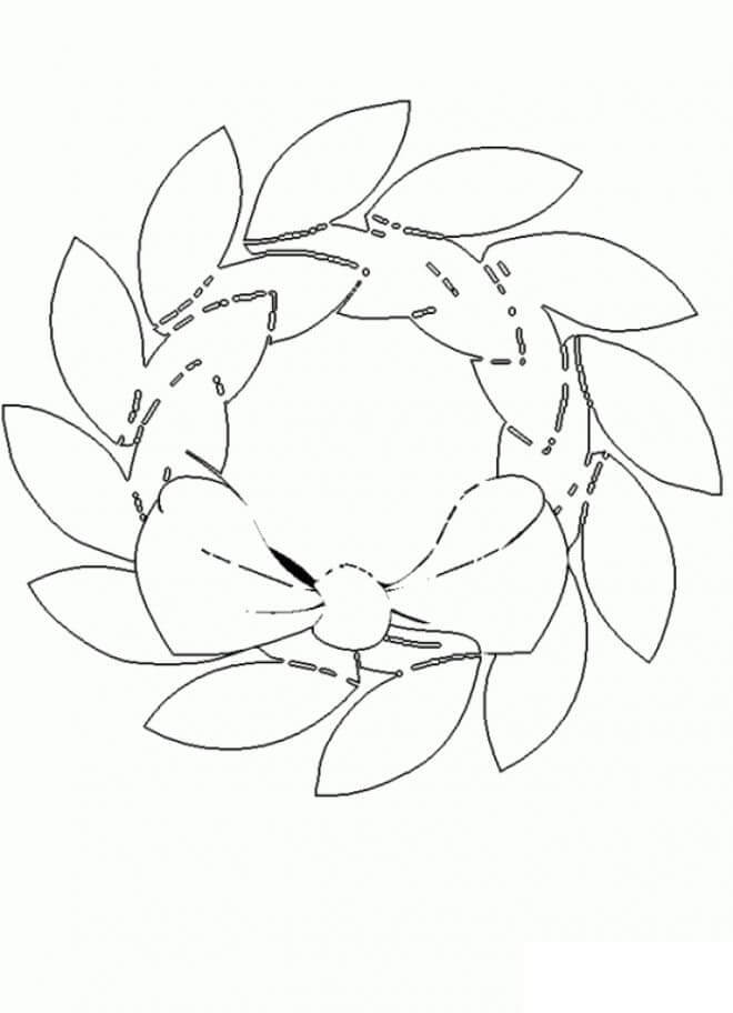 Basisk Julekrans fargelegging