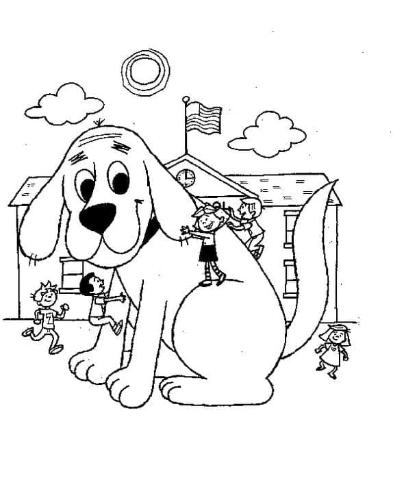 Bedårende Clifford fargelegging