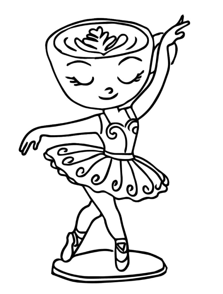 Bilder av ballerina cappuccina fargelegging