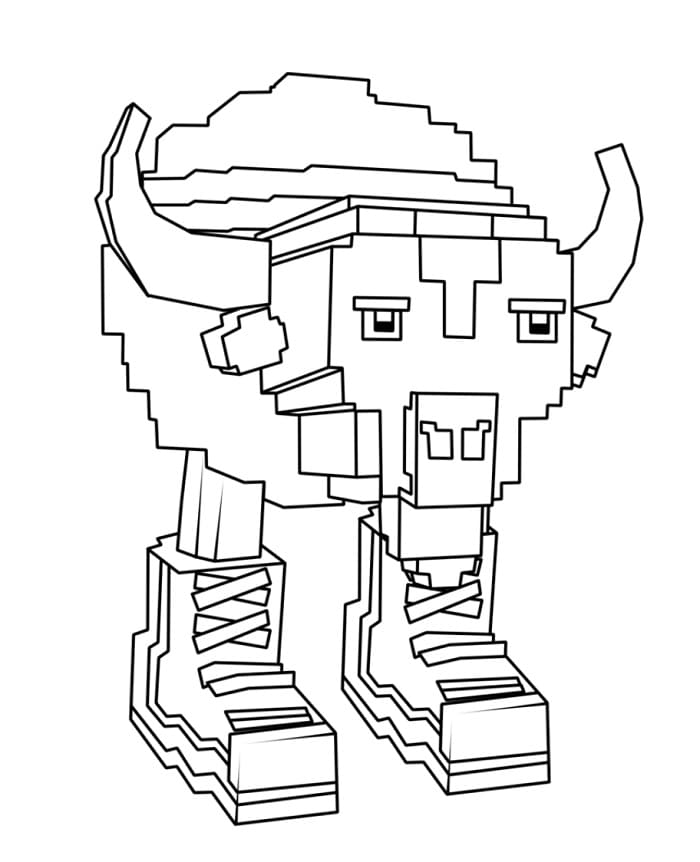 Bisonte Giuppitere fra Steal a Brainrot fargelegging