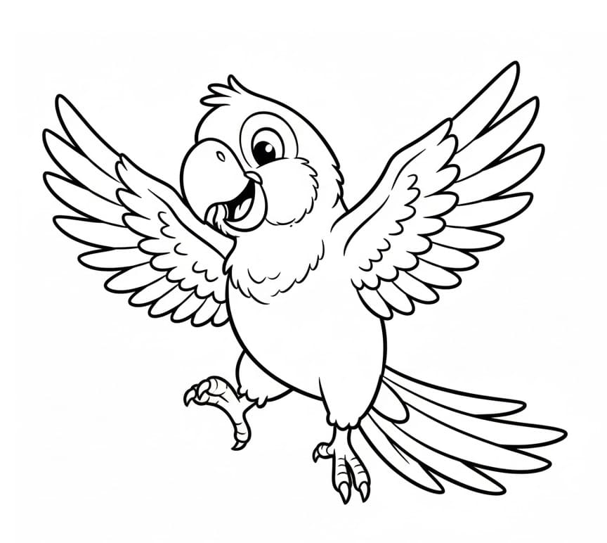Papegøye Fargelegging