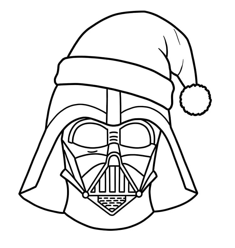 Darth Vader i julestemning fargelegging