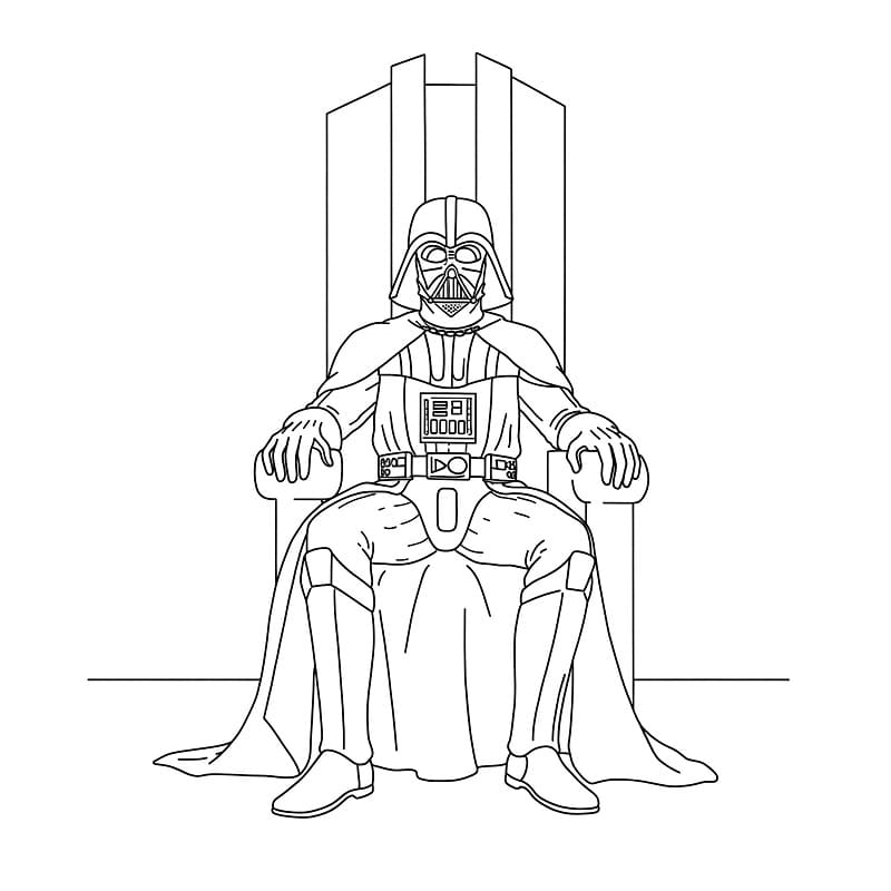 Darth Vader i stol fargelegging