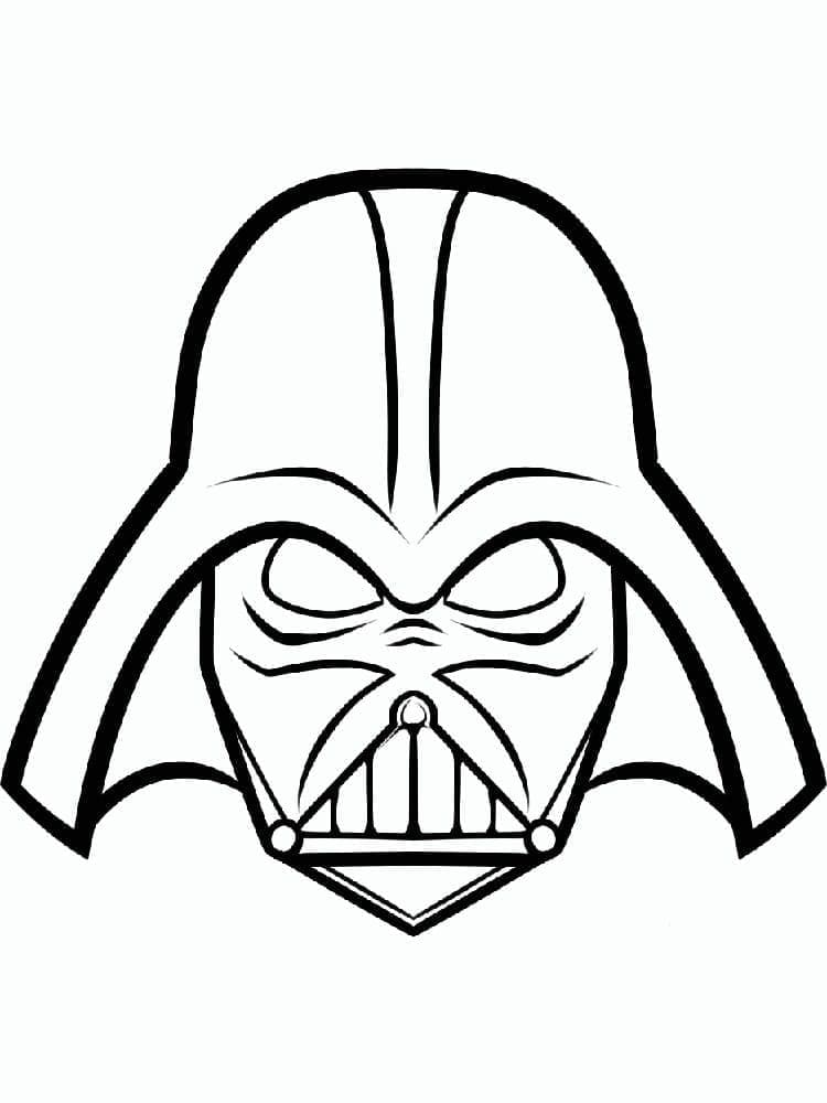 Darth Vader-maske fargelegging