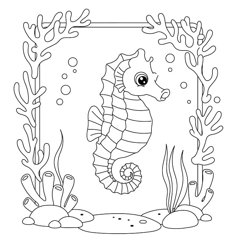 Elskelig Sjøhest fargelegging