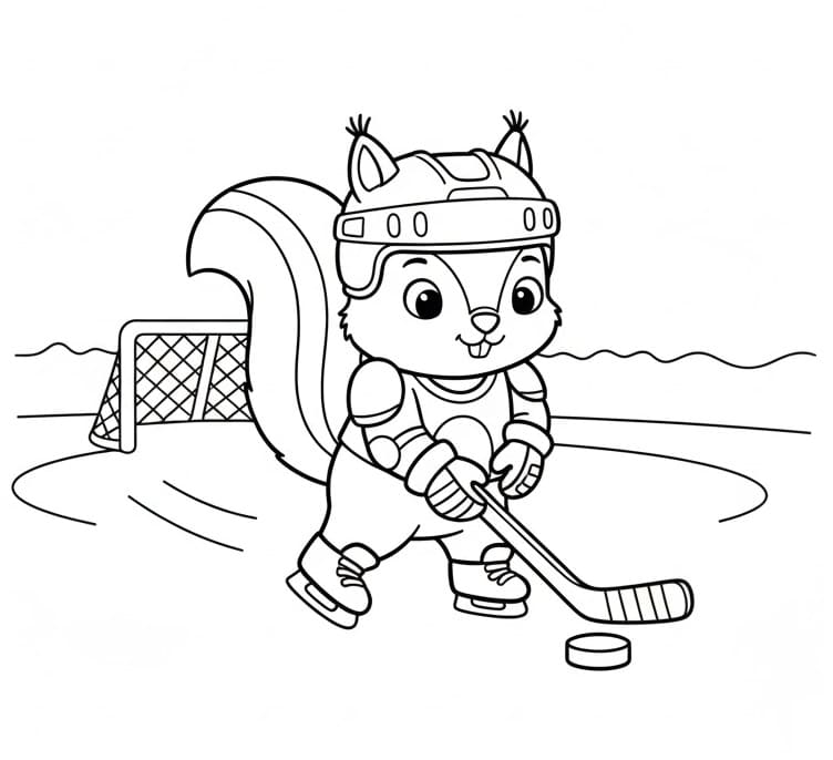 Enkel Ishockey fargelegging