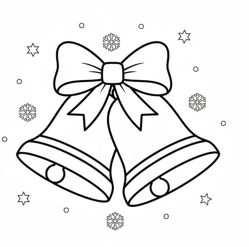 Enkle Juleklokker fargelegging