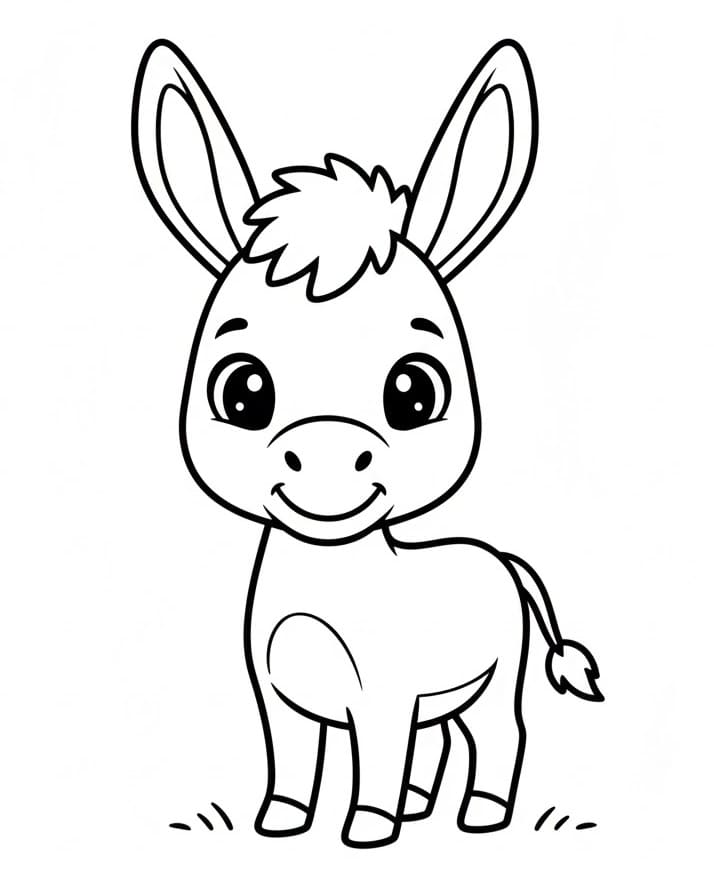 Eseføll fargelegging