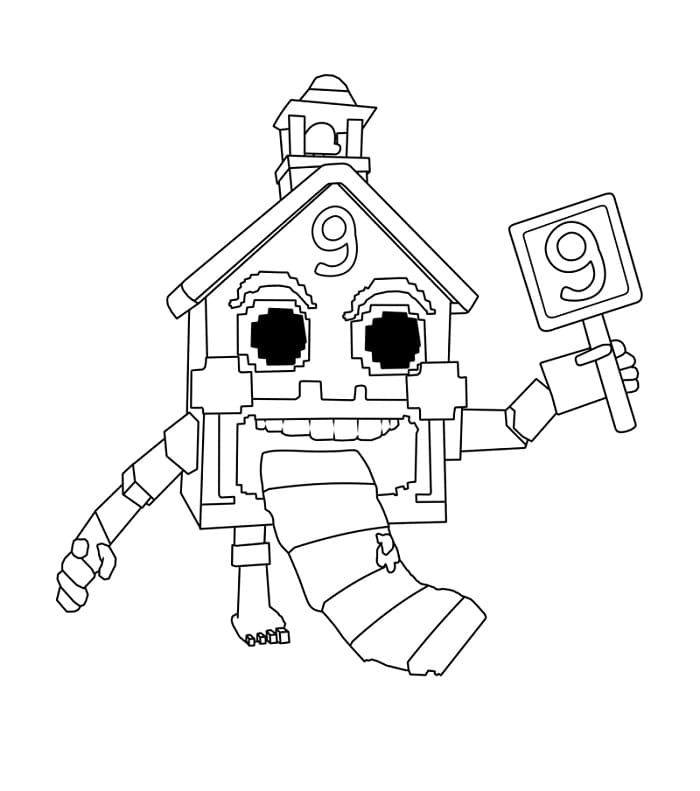 Esok Sekolah fra Steal a Brainrot fargelegging