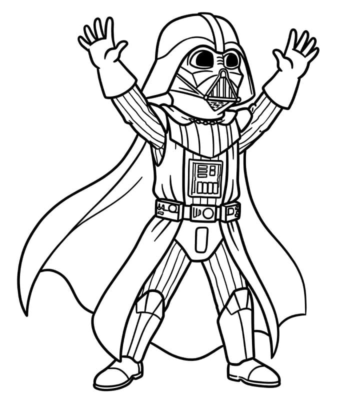 Glad Darth Vader fargelegging